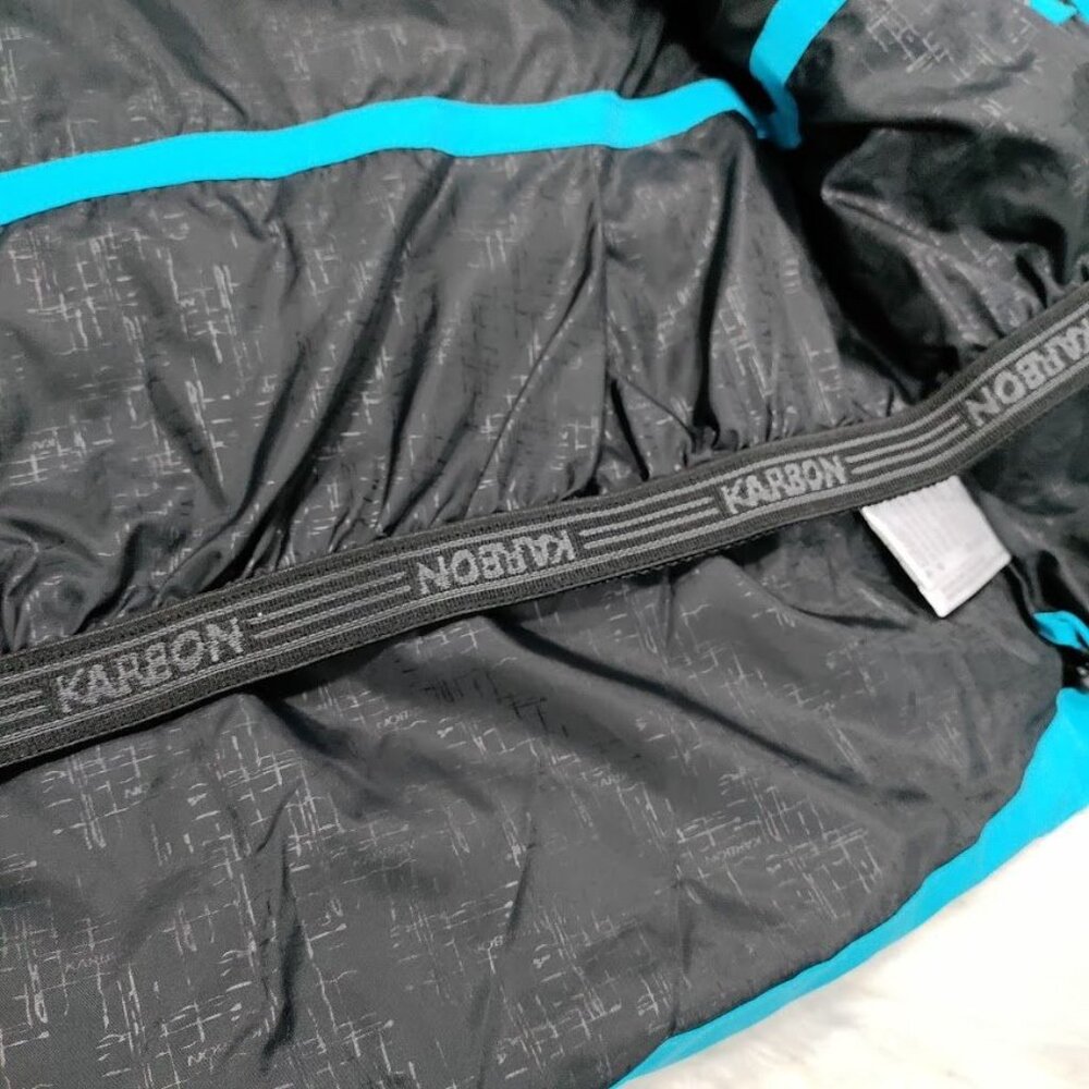 Karbon Sportswear Blue Insulated Hooded Warm Winter Ski Coat Jacket Men's XL - Picture 6 of 16